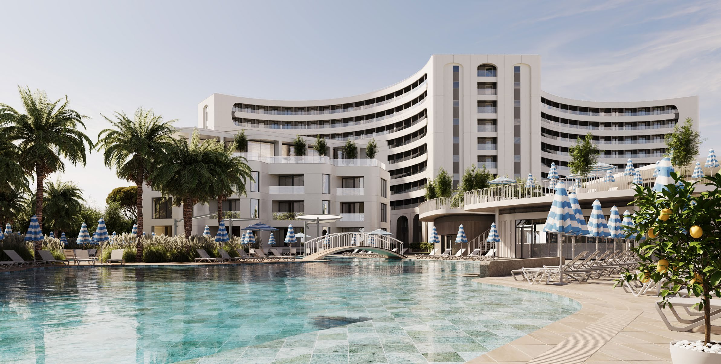 Фасад Livingston Grand Resort & Spa с панорамным бассейном